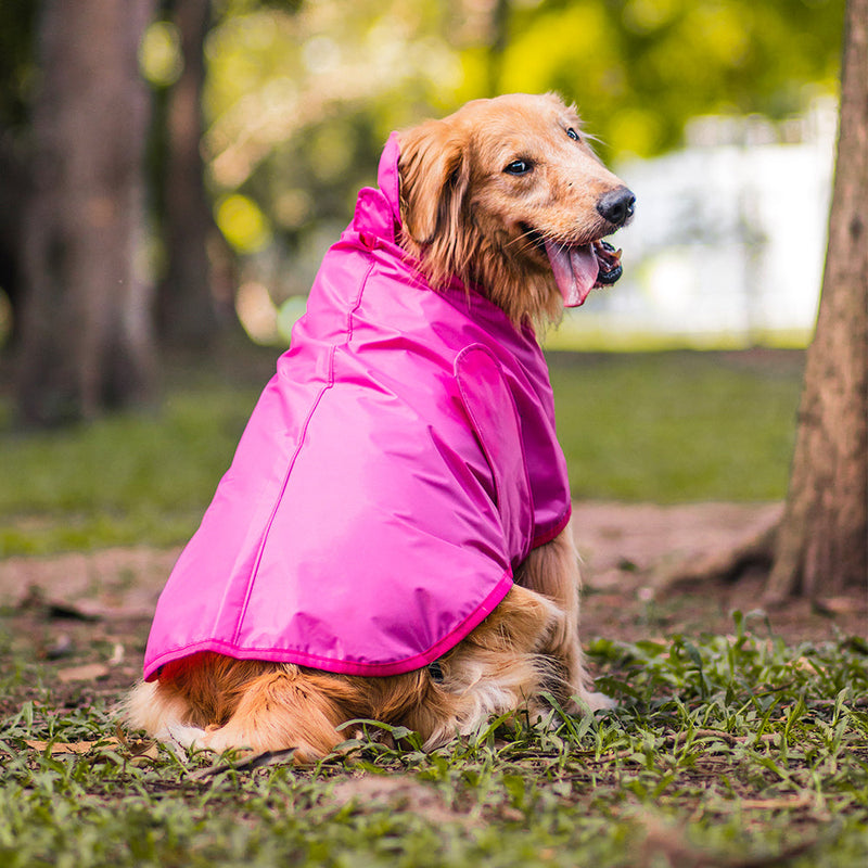 Capa de Chuva para Cachorro Lotus Pink