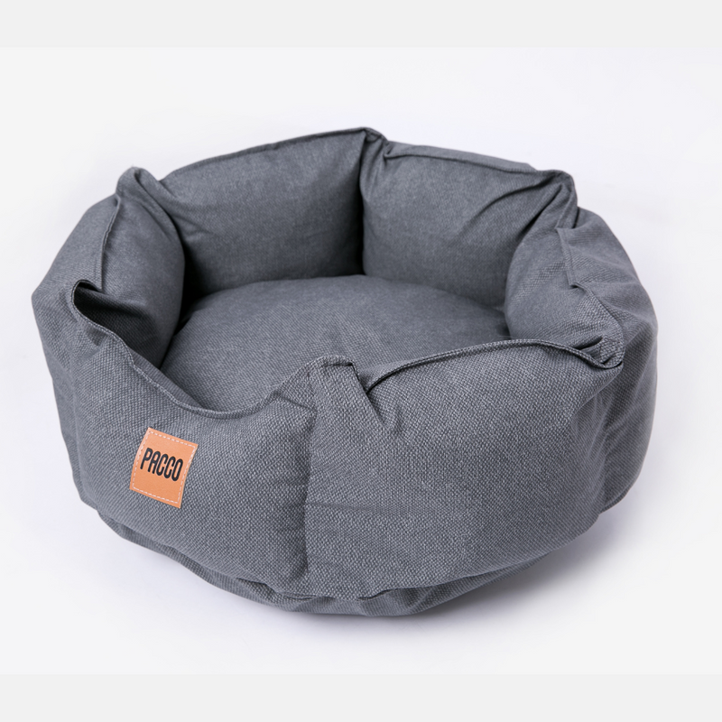 Cama para Cachorro/Gato Impermeável Ninho Ecotec Lisa Cinza